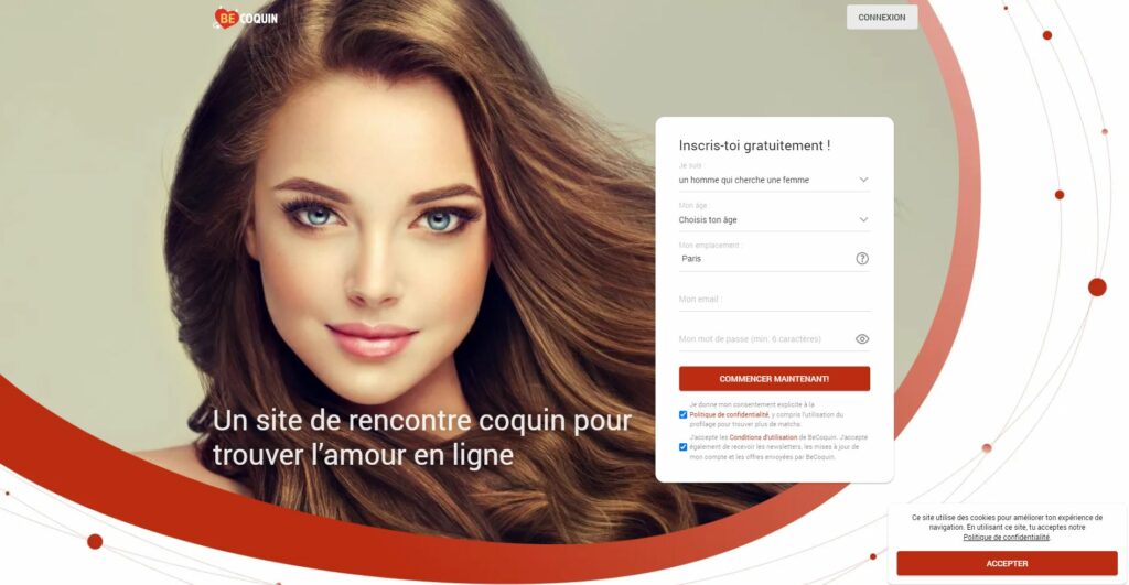 Becoquin page accueil du site